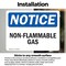 Signmission Non-Flammable Gases OSHA Notice Sign, Vinyl Decal, 14in W x 10in L, 2PK OS-2PACK-NS-D-1014-L-15064 - alternate 4